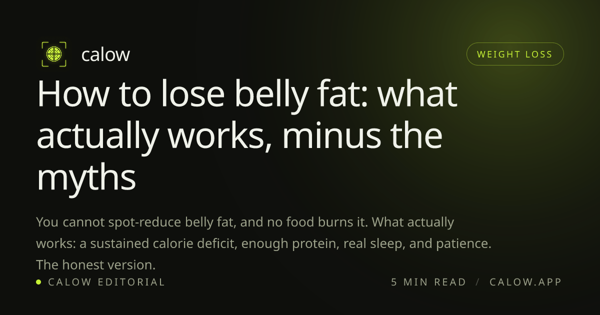 How to lose belly fat: what actually works, minus the myths · Calow