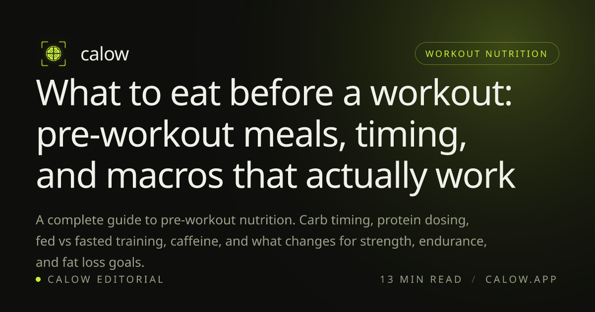 What to eat before a workout: pre-workout meals, timing, and macros ...