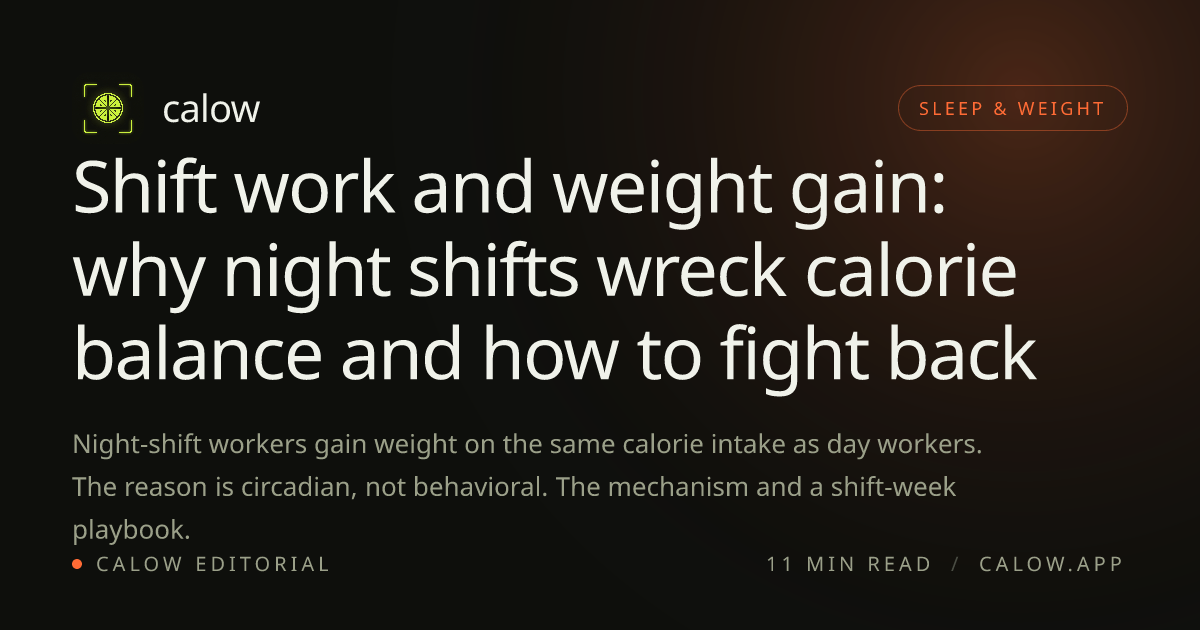 Shift work and weight gain: why night shifts wreck calorie balance and ...